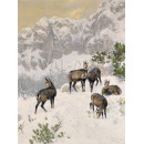 РЕПРОДУКЦИИ НА КАРТИНИ Диви кози през зимата (1915)